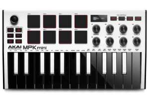 Изображение AKAI MPK MINI 3 WHITE - Midi-клавиатура