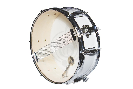 Изображение BRAHNER  MSD-14" x 5"/WH Барабан малый маршевый палочки и ремень в комплекте, цвет белый 