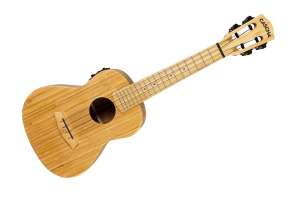 Изображение Cascha HH-2313E Bamboo Series - Укулеле концертный с чехлом и звукоснимателем