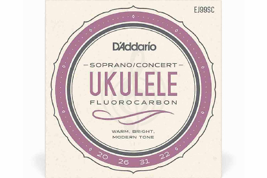 Изображение D'ADDARIO EJ99SC струны для укулеле сопрано/концерт из прозрачного флюорокарбона