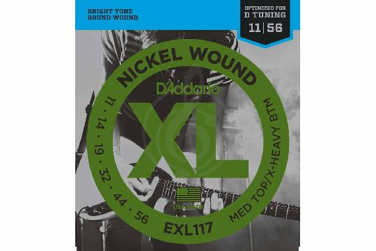 Изображение D`Addario EXL117  XL NICKEL WOUND - Струны для электрогитары 11-56