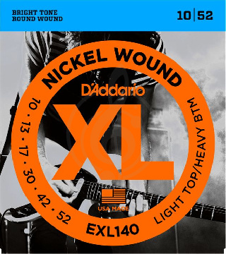 Изображение D'Addario EXL140 Струны для электрогитары 10-52