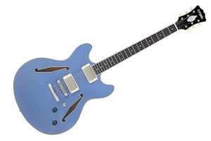 Изображение D'Angelico DC Tour Collection Solid Blue - Полуакустическая гитара