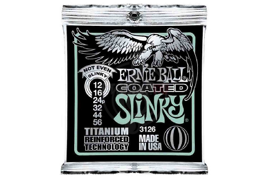 Изображение Ernie Ball 3126 Coated Electric - Струны для электрогитары 12-56