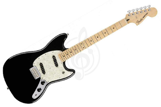 Изображение FENDER FENDER MUSTANG MN Black - Электрогитара