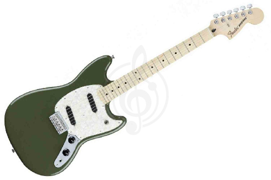 Изображение FENDER MUSTANG MN Olive - Электрогитара