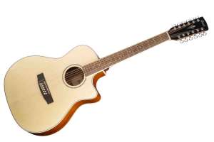 Изображение GA-MEDX-12-OP Grand Regal Series Электро-акустическая гитара 12-струнная, с вырезом, натуральный, Co