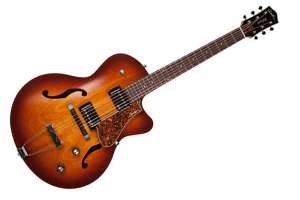 Изображение Godin 039289 5th Avenue CW Kingpin II HB Cognac Burst - Электрогитара арктоп
