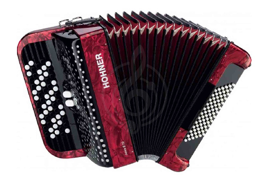 Изображение Hohner A4263 NOVA II 72 RED Аккордеон кнопочный