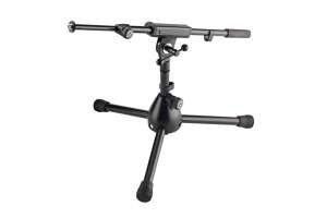 Изображение K&M 25950-300-55 - низкая микрофонная стойка-журавль для бас-бочки