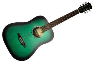 Изображение Кунгурская Акустика D-Green - Гитара акустическая, зеленая