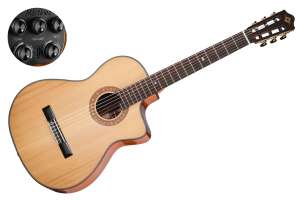 Изображение Martinez MP-12-MH Crossover Series - Классическая гитара со звукоснимателем