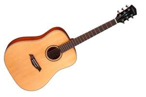 Изображение Parkwood S21-NS Акустическая гитара, дредноут, с чехлом, верхняя дека: массив ели