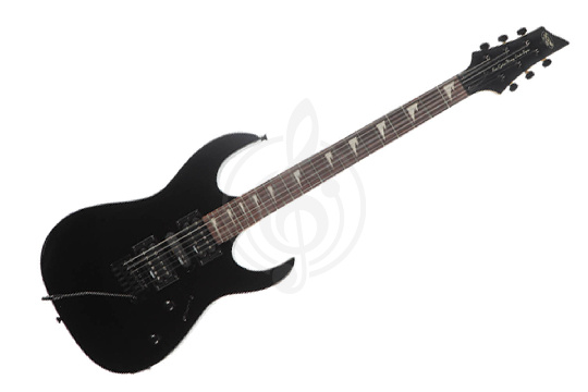 Изображение SQOE Seib370 black - Электрогитара, цвет чёрный