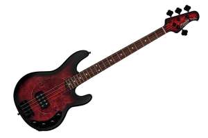 Изображение STERLING StingRay HH Dark Scarlet Burst - Бас-гитара 4 струны