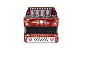 Изображение Тульская Гармонь G-3-RD "Куликово поле", 25х25–III, красная
